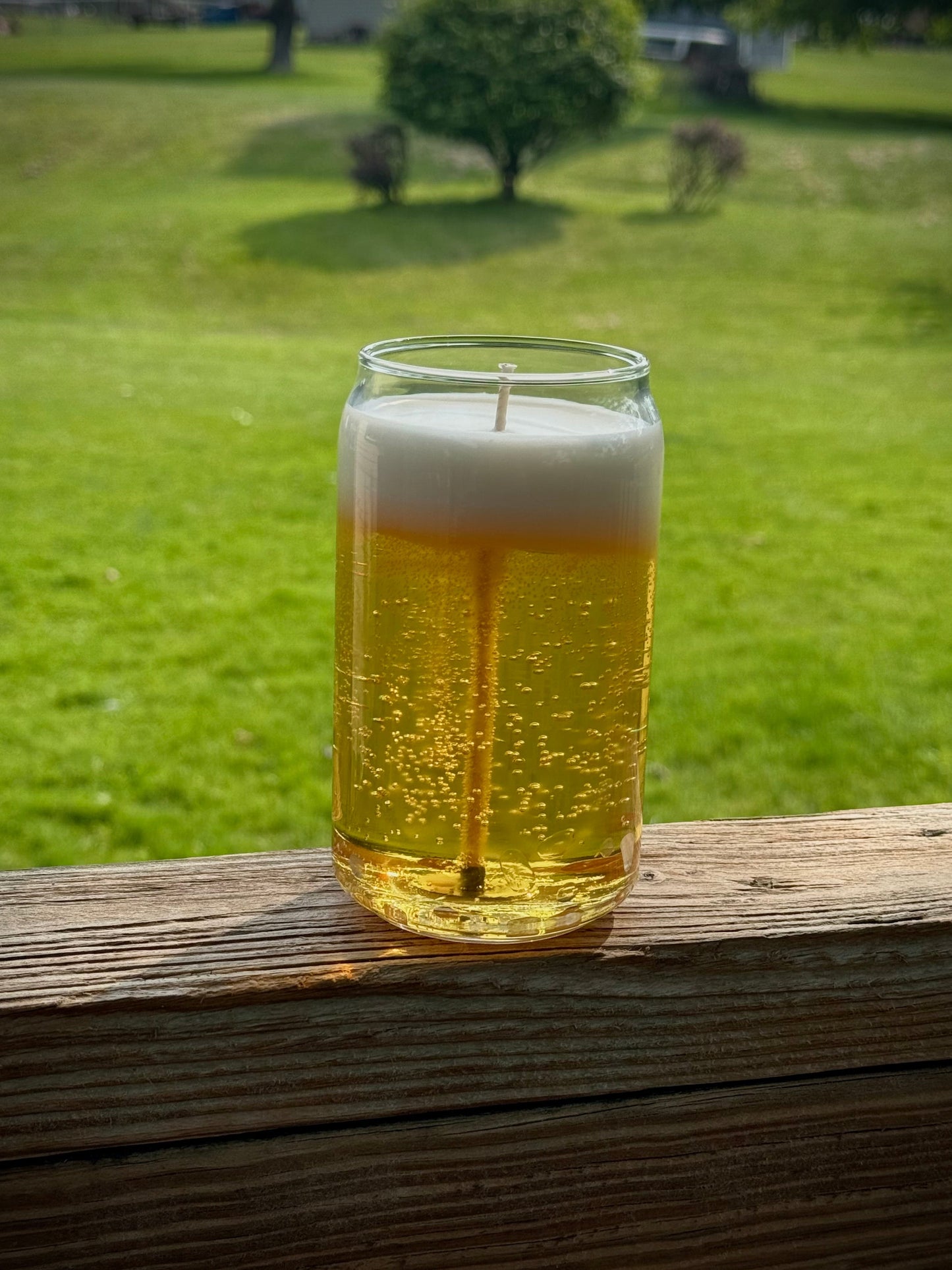 Unscented Beer Candle