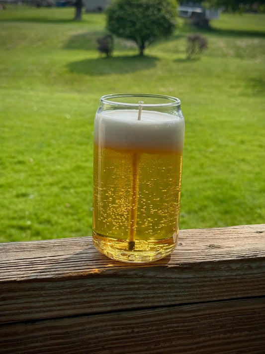 Unscented Beer Candle