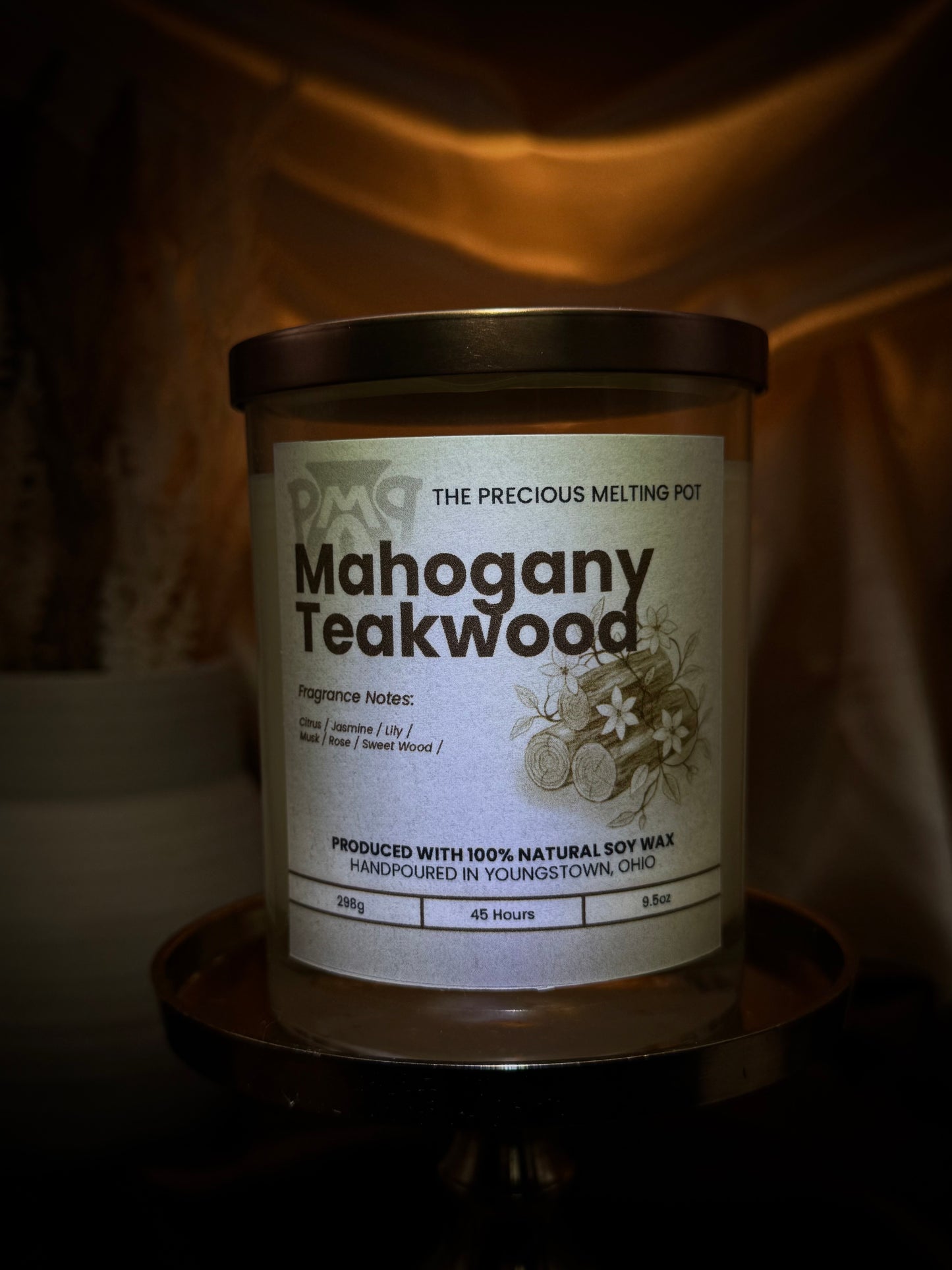 Mahogany Teakwood - 9.5oz Candle